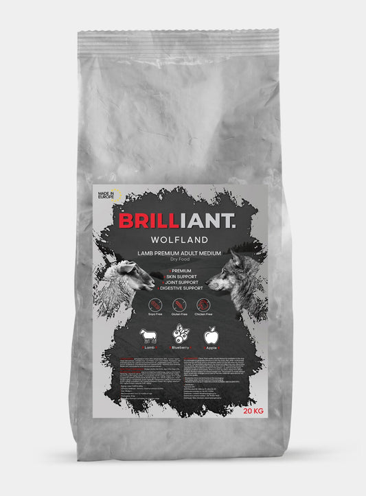 Brilliant Wolfland - Lam - Premium droogvoer - 20kg